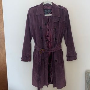 Designer Jerry Lewis Women’s Button Jacket - Purple Suede Leather